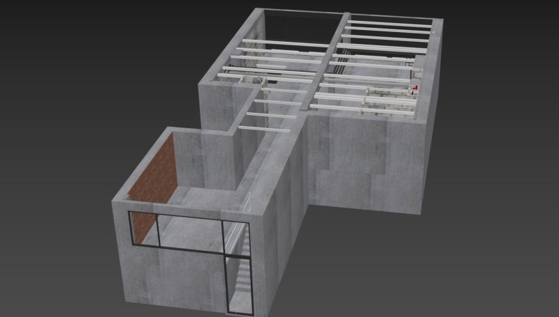 3d модель коммерческого помещения для разработки дизайн-проекта